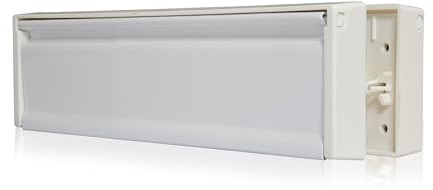 Xfort MailPlate Surround 10 Letterplate White, Premium Draught Proof Postal Letterbox, Telescopic Sleeved Letter Box for uPVC Doors with 20-40mm Door Thickness.