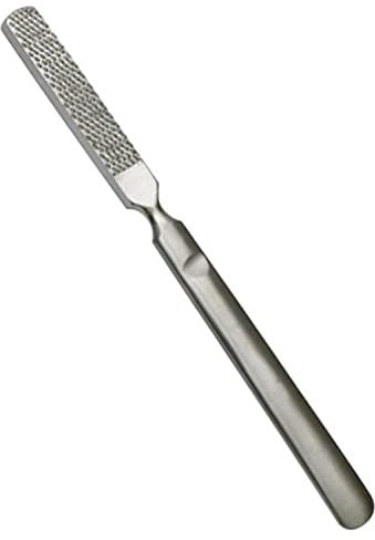 Stainless Steel Foot File, Dry Skin Remover Pedicure, Grooming Foot Skin, Pediatric Foot Care, Double-Sided, 7 inch Long Hard Dry Skin Remover Suitable for Wet & Dry feet