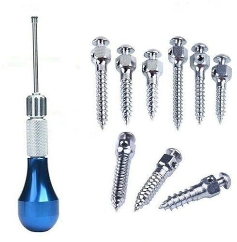 Lot de 13 mini implants orthodontiques avec micro vis + 1 tournevis en acier inoxydable