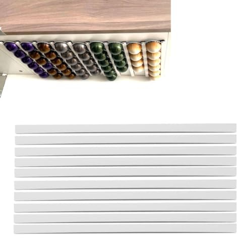 KIMISS Armoire de rangement pour dosettes de café autocollantes, porte-dosettes de café en plastique, dosettes de café autocollantes, rangement, comptoir, support pour dosettes de