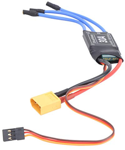 Leftwei Elektrischer Geschwindigkeitsregler, 30A Brushless ESC Geschwindigkeitsregler RC Flugzeugmotor XT60 RC Drohne Flugzeuge Zubehör für RC Ferngesteuertes UAV, Hubschrauber, FPV