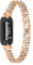 Gimuk Bling Straps Compatible with Fitbit Inspire 3 Strap, Adjustable Metal Stainless Steel Bands Strap Replacement Wristbands Bracelet Armband for Fitbit Inspire 3 for Women Men (Rose Gold)