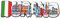 KUSTOM ART Kühlschrankmagnet 3D Burano Keramik (Venedig) Italien Souvenir Geschenk Haus Küche Sammlung 8 x 7 cm…