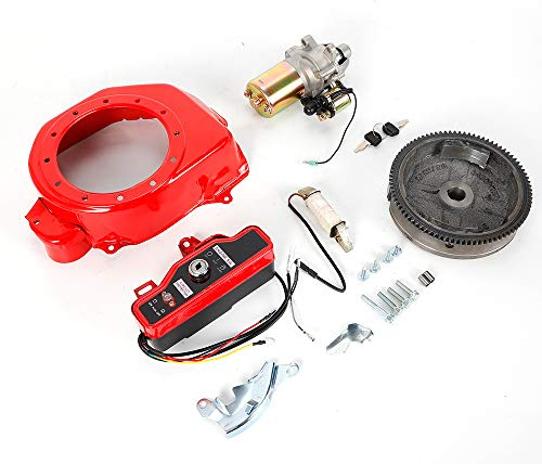Salmeee Kit di avviamento elettrico, volano di avviamento, per Honda GX160/200 5,5/6,5 CV, motori e generatori con interruttore a chiave, avviatori