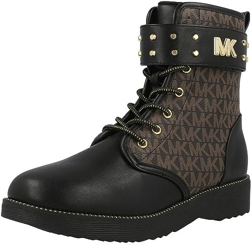Michael Kors Haskell - Borchie da bambina, nero/marrone., 28 EU