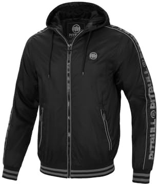 PITBULL - Übergangsjacke Herren mit Kapuze Whitewood, Winddichte Herren Jacke Übergang mit Reißverschluss, Bequeme Seitliche Taschen, Frühlingsjacke 3XL