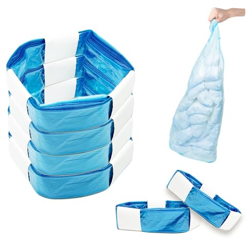 4 pack Sac pour Poubelles à couches Anti Odeur - Glisser jusqu’à 800 Couches -Recharge de poubelle a couche - Parfumés et Solide