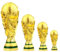 Ningrui Trophées de la Coupe du Monde de Football Réplique du Trophée de la Ligue des Champions de Football Cadeau Commémoratif (21CM)