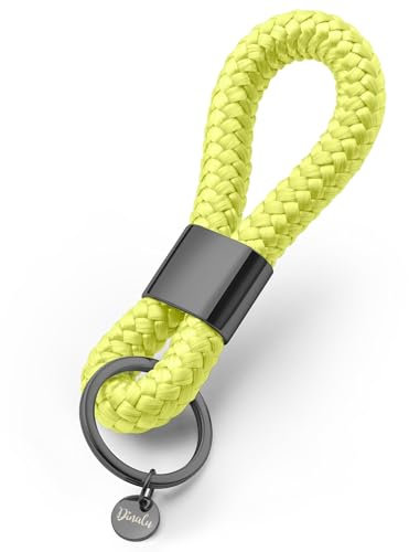 Schlüssel-Anhänger im maritimen Desing, Schlüsselanhänger mit schwarzer Metallspange, edel, in vielen Farben, Key-Chain shining yellow