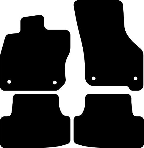 Kovvar Fußmatten passend für Volkswagen Golf 8 2020-2025 Passend zur Ausführung: 5 Türen | eTSI | Qualität: Comfort