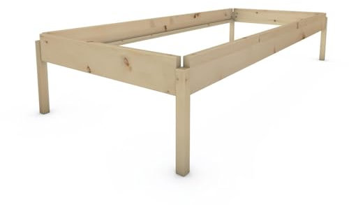 TUGA - Holztech Bettenset 2X Stapelbett Horst 90 cm x 210 cm 44 cm Zirbe Massivholzbett