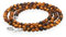 Lebensquelle Plus Edelstein Kugelkette + 925 Silber Verschluss | Ø 4mm Kugeln Karabinerverschluss 45cm lang | Hochwertige Kette (Tigerauge)