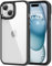 HOOMIL Crystal Clear Hülle für iPhone 15 Plus, [Anti Gelb] [Militärisch Stoßfest] Handyhülle Durchsichtig Hart Rückseite Schutzhülle - Schwarz