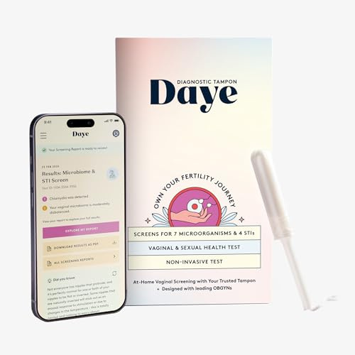 Daye At-Home Microbiome & STI Test Kit | Comprehensive Screening for Vaginal Infections with Diagnostic Tampon | Clear, Actionable Insights