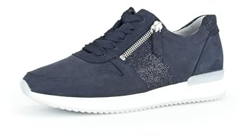 Gabor Damen Low-Top Sneaker, Frauen Halbschuhe,schnürschuhe,schnürer,straßenschuhe,Strassenschuhe,Sportschuhe,Blue,41 EU / 7.5 UK