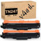 v4ink TN247 TN-247BK Toner Value Pack Kompatibel für Brother TN-243CMYK TN-243 TN243 TN-247 für MFC-L3750CDW MFC-L3770CDW MFC-L3710CW DCP-L3550CDW DCP-L3510CDW HL-L3210CW Drucker (2 Schwarz)