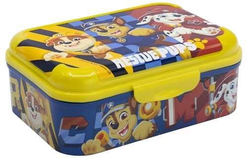 STOR Paw Patrol Kinder Brotdose 1423ml - Robuste Kunststoff Lunchbox BPA-Frei mit Dekoriertem Deckel für Schule und Ausflüge