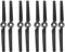 Goufride 8 StüCke Propeller für Yuneec Q500 Typhoon 4 Karat Kamera Drone Teile Schnell Verschluss Selbst Hemmend Requisiten Klinge (Schwarz)