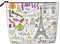 Tour francese di Parigi Torre Eiffel Stampa su un solo strato di canapa artificiale Borsa per cosmetici Castello Borsa da toilette Accessori per le donne, Nero, Taglia unica, Nero, Taglia unica, Nero