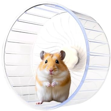 Hamster Laufrad, Leises Drehrad Mit Doppellager Für Käfige, Hamster Gerbil Bewegungs Laufrad, Für Syrische Zwerghamster, Mäuse und andere Kleintiere zur Aktivität