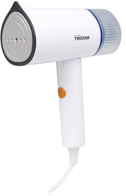 Tristar Hand-Dampfglätter, 110 ml Wassertank, 1200 W Leistung, Klappbarer Griff, Kompaktes Design Für Schnelles Auffrischen von Kleidung, ST-8960, Weiß