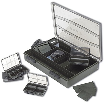 Fox F Box Deluxe Large Single Box System Tacklebox, Angelbox für Kleinteile, Angelkoffer für Zubehör, Angelkasten