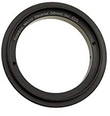 Fotodiox 58mm Macro Reverse Adapter for Mounting Lenses with 58mm Filter Threads on Canon EOS EF/EF-s Cameras
