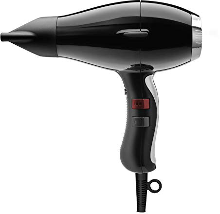 Elchim 3900 Healthy Ionic Ceramic Hair Dryer, Black/Silver, 1 Count (Pack of 1)