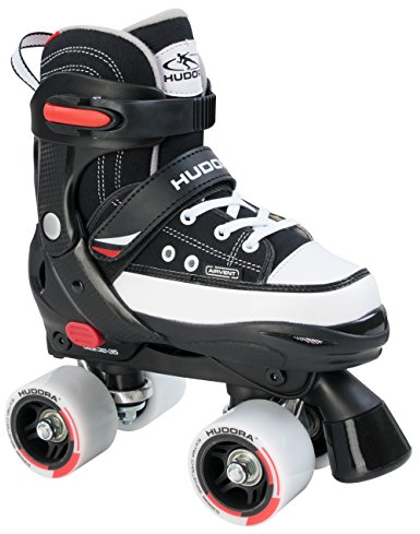 Hudora Kinder Rollschuhe Roller Skate, Schwarz, 35