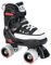 Hudora Kinder Rollschuhe Roller Skate, Schwarz, 35