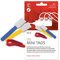 LABEL THE CABLE® 10 STK Klett Kabelbeschriftung bunt Kabelbinder wiederverschließbar, Kabeletikett, Klettband, Kabelmarkierung, perfektes Kabelmanagement, PC Zubehör, Markierung Mehrfachsteckdose