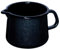 RIESS 0672-009 Schnabeltopf, Nouvelle- BLACK MAGIC EXTRA STARK, Durchmesser 12 cm, Höhe 10.8 cm, Inhalt 1 Liter, Emaille, schwarz, Induktion