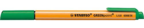 Faserschreiber STABILO® GREENpoint®, Rundspitze, Strichstärke ca. 0,8mm, grün