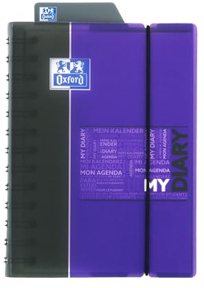 Oxford Student Schülerkalender, 2016-2017, 1 Tag pro Seite, 352 Seiten 12x18 violett