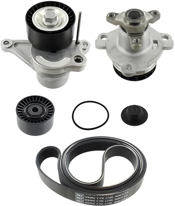 SKF Water Pump And V-Ribbed Belt Kit With Seals VKMC 36084 Height 171 mm Length 271 mm Width 142 mm - OE Quality | Compatible with: Nissan QASHQAI / QASHQAI +2 I, X-Trail II, Renault Space IV, Grand Scenic II, Grand Scenic III, Koleos I