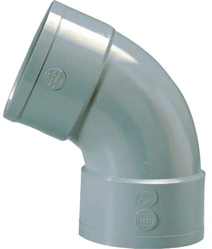 Raccord PVC gris coudé 67°30 Ø 40 mm Double emboîture Girpi