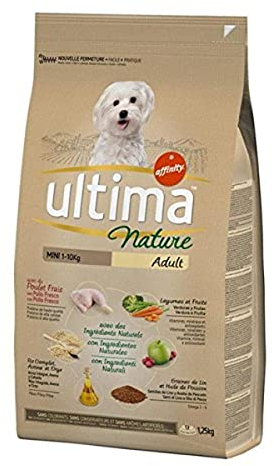 ULTIMA Croquettes Nature Mini Au Poulet (Chien Adulte De Petite Taille) 1.25kg