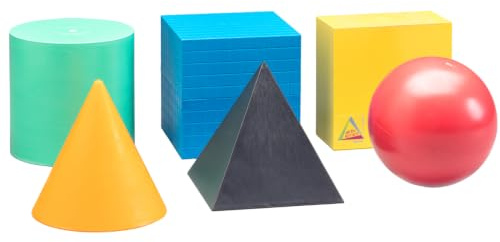 WISSNER® RE-Plastic 6 Geometrie Körper Formen – Mathe