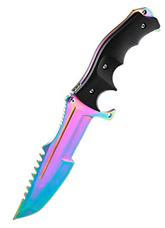 ARIKnives CS GO Huntsman Knife - Fade - Trainer CSGO Knife Skin Counter-Strike Trainingsmesser Übungsmesser Jagdmesser - Bundle