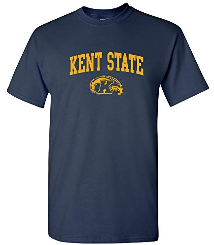 UGP Campus Apparel AS03 - Kent State Golden Flashes Arch Logo T-Shirt - Medium - Navy