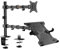VonHaus Monitor Stand with Laptop Tray for 13-32 Screen, Monitor Mount and Desk Clamp, Height Adjustable, Easy Assemble Stand w/Full Tilt, Rotation & Swivel Arms, VESA: 75x75 & 100x100mm