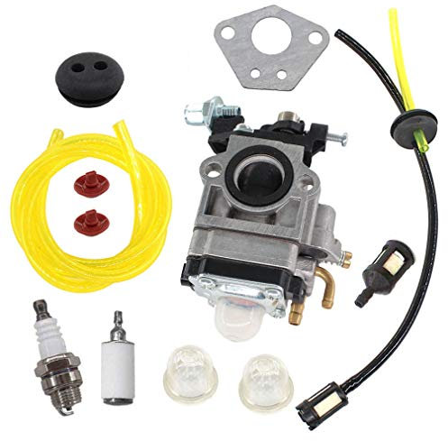 AISEN Carburateur Kit pour Moteur de Débroussailleuse 52cc 49cc 43cc Bougie d'allumage Filtre à Essence