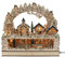 Vogtland Souvenir Holz Schwibbogen mit Bank Marktplatz & Eisenbahn (Laserholz) 45 x 16 x 44 cm Batteriebetrieb AA inkl. Adapter 45 V LED - Rechte Hand