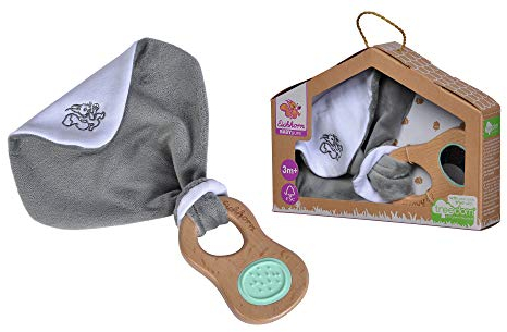 Eichhorn - Baby Pure Greifling mit Schmusetuch - aus FSC 100% zertifiziertem Buchenholz, nachhaltiges Holzspielzeug, mit Spiegel, BPA frei, für Kinder ab den ersten Lebensmonaten geeignet