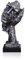 LEPENDOR Abstrakter und kreativer Schreibtisch Dekorationen Die Gesichtsdenker Statue, Handgefertigte Stille Männer Statuen Harz Abstrakte Skulptur Büro Home Decor Figur Geschenk - Kein Hear, Silber