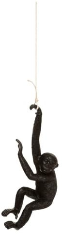 Atmosphera - Hängende Affenstatuette Safari - Kunstharz - weiß - H39-5 cm - Model 3