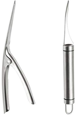 Stainless Steel and Set - Easy Storage, Dishwasher Safe, Ideal for, Lobster, Crab, Crawfish - Kitchen, Picnic, Camping, Party Use