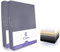 Cillows 2er Pack Jersey Split Topper Spannbettlaken, Spannbetttuch 100% Baumwolle in vielen Größen und Farben MARKENQUALITÄT ÖKOTEX Standard 100 | 140x200-160x220 cm - Farbe: Anthrazit 190 g/m2