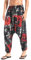 AITFINEISM Männer Haremshose Bequeme Elastische Taille Hosen Mode Einfarbig Casual Yoga Hippies Hosen (Stil 4,3XL)