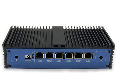 HSIPC Gen7 i7 7500U Firewall Micro Appliance, Mini PC, Nano PC, Router PC(8G 256G) with 6 RJ45, AES-NI,HDMI USB3.0 COM, Compatible for Pfsense Openwrt OPNsense